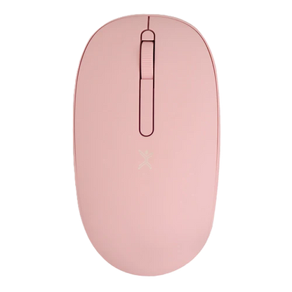 Mouse Inalambrico Optico Ergonomico 1000 Dpi Receptor Dual (usb Y Tipo C) Silencioso Perfect Choice Whisper - Rosa