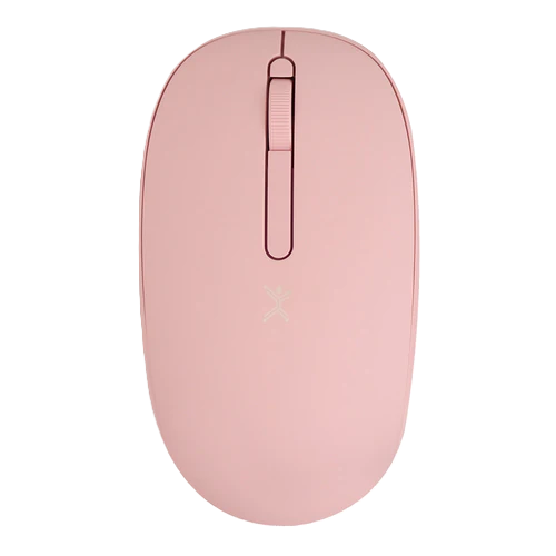 Mouse Inalambrico Optico Ergonomico 1000 Dpi Receptor Dual (usb Y Tipo C) Silencioso Perfect Choice Whisper - Rosa