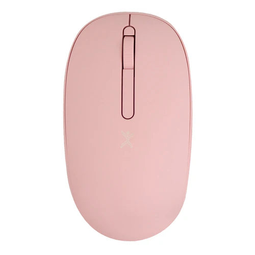 Mouse Inalambrico Optico Ergonomico 1000 Dpi Receptor Dual (usb Y Tipo C) Silencioso Perfect Choice Whisper - Rosa