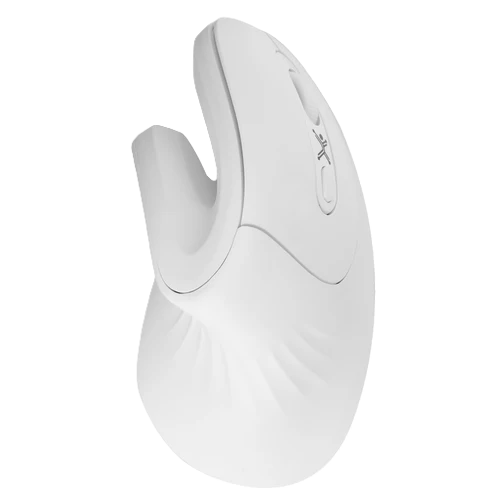 Mouse Vertical Inalambrico 800 A 1200 Dpi Silencioso Conector Usb Ergonomico Perfect Choice Snouse - Blanco