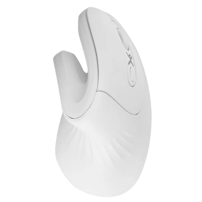 Mouse Vertical Inalambrico 800 A 1200 Dpi Silencioso Conector Usb Ergonomico Perfect Choice Snouse - Blanco