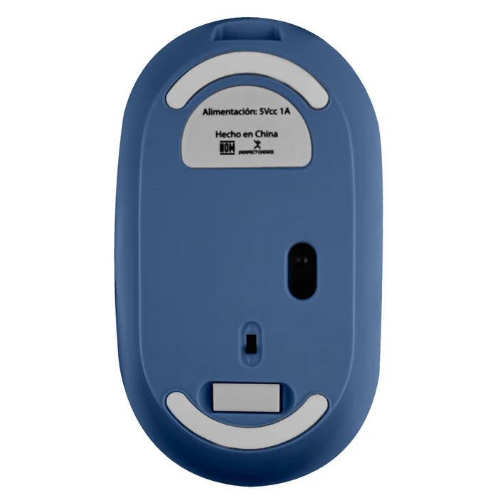 Mouse Recargable Perfect Choice 2.4ghz/bt Colori Clic Silencioso Colori Azul
