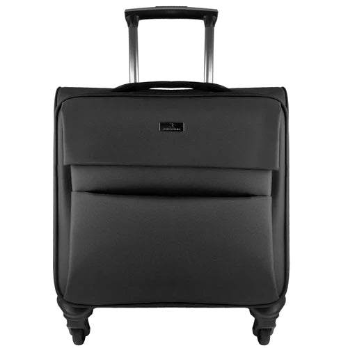 Maleta De Viaje Rotacion 360 Grados En Ruedas Con Trolley Y Compartimiento Para Laptop 15.6 Pulgadas Perfect Choice Prit - Negro