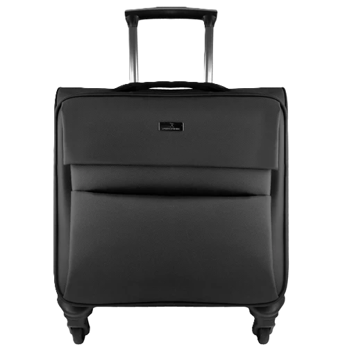 Maleta De Viaje Rotacion 360 Grados En Ruedas Con Trolley Y Compartimiento Para Laptop 15.6 Pulgadas Perfect Choice Prit - Negro