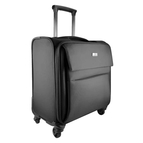 Maleta De Viaje Rotacion 360 Grados En Ruedas Con Trolley Y Compartimiento Para Laptop 15.6 Pulgadas Perfect Choice Prit - Negro