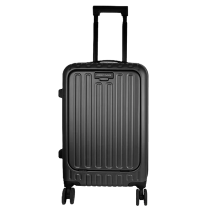Maleta Rigida Rotacion 360 Grados En Ruedas Con Trolley Perfect Choice Airly - Gris