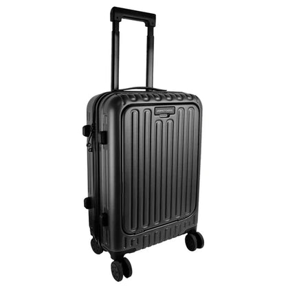 Maleta Rigida Rotacion 360 Grados En Ruedas Con Trolley Perfect Choice Airly - Gris