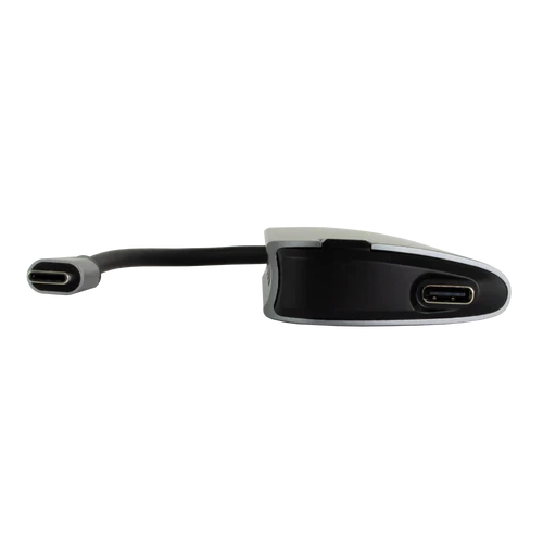 Adaptador Hub Conector Usb Tipo C Con 3 Puertos Usb A Hembra / 1 Hdmi Perfect Choice - Gris