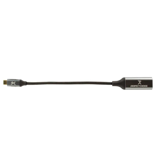 Adaptador Conector Usb Tipo C Cable 14.5 Centimetros Hdmi 4k 60 Hz Full Hd Perfect Choice - Gris