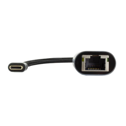 Adaptador Usb Tipo C A Ethernet Rj45 Hasta 1000 Mbps Perfect Choice - Gris