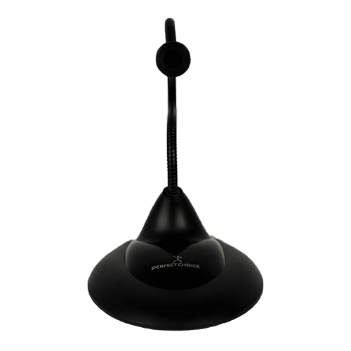 Microfono De Escritorio Con Cuello Flexible 3.5mm Perfect Choice Negro