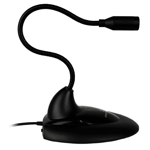 Microfono De Escritorio Con Cuello Flexible 3.5mm Perfect Choice Negro