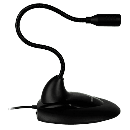 Microfono De Escritorio Con Cuello Flexible 3.5mm Perfect Choice Negro