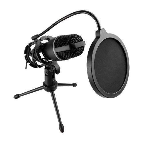 Microfono 3.5mm Con Filtro Y Tripie Perfect Choice Negro