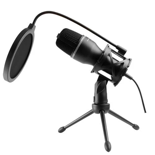 Microfono 3.5mm Con Filtro Y Tripie Perfect Choice Negro