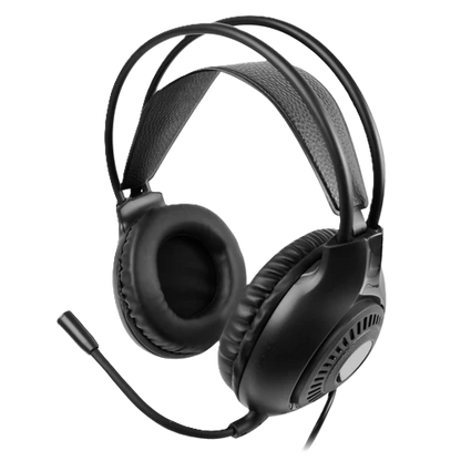 Audifonos Diadema Alambricos Con Microfono Flexible Para Streaming 3.5mm Trrs Perfect Choice Stream Pro - Negro