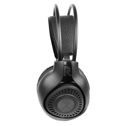 Audifonos Diadema Alambricos Con Microfono Flexible Para Streaming 3.5mm Trrs Perfect Choice Stream Pro - Negro