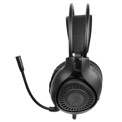Audifonos Diadema Alambricos Con Microfono Flexible Para Streaming 3.5mm Trrs Perfect Choice Stream Pro - Negro