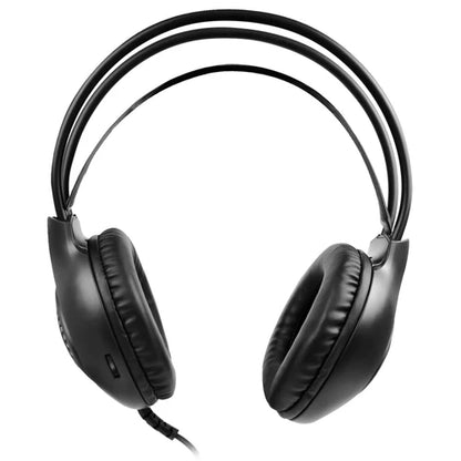 Audifonos Diadema Alambricos Con Microfono Flexible Para Streaming 3.5mm Trrs Perfect Choice Stream Pro - Negro