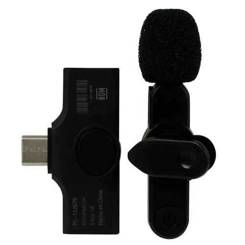 Microfono Inalambrico Para Streaming Fidelity Perfect Choice Negro