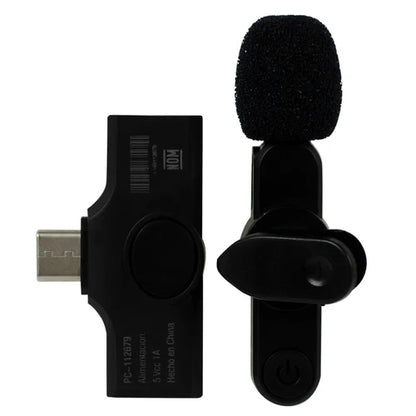Microfono Inalambrico Para Streaming Fidelity Perfect Choice Negro