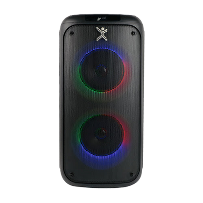 Mini Bafle Dual 5 Funcion Tws Luz Rgb Y Microfono Miniglow Perfect Choice