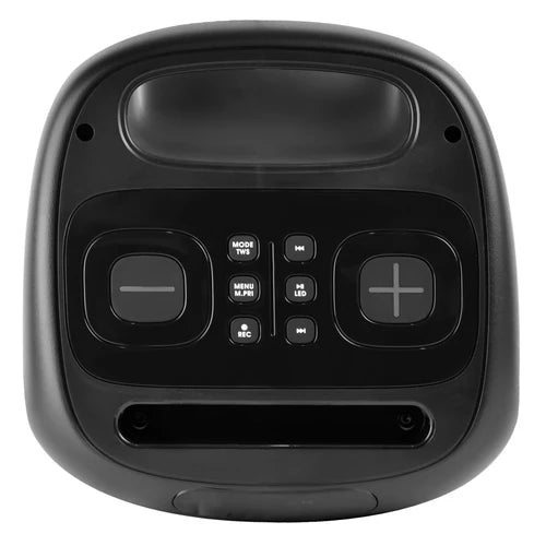 Bocina Mini Inalambrica Bluetooth Recargable Portatil Luz Rgb 30w Funcion Tws 6.5 Pulgadas Perfect Choice Sapark - Negro
