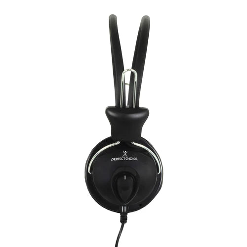 Audifonos Diadema Con Microfono 3.5 Mm Sin Adaptador Perfect Choice - Negro
