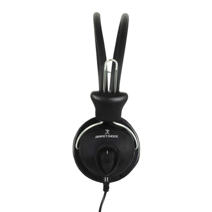 Audifonos Diadema Con Microfono 3.5 Mm Sin Adaptador Perfect Choice - Negro