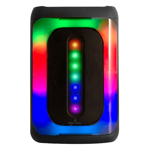 Bocina Inalambrica Bluetooth Recargable Portatil Luz Rgb Dual 4 Pulgadas Funcion Tws Perfect Choice Festa Mini - Negro
