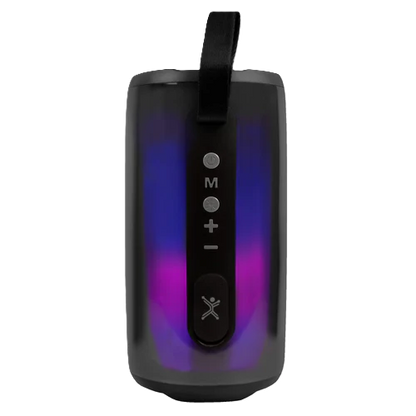 Bocina Portatil Transparente Rgb Perfect Choice Con 2 Microfonos Inalambricos