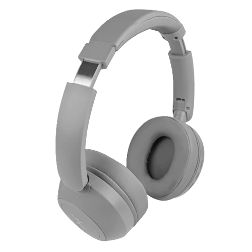 Audifonos On-ear Inalambricos Plegables Manos Libres Con Bt Perfect Choice Soundia - Gris