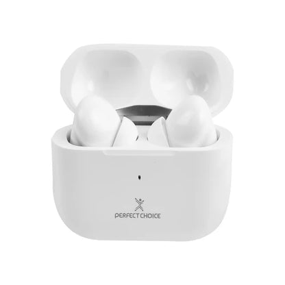 Audifonos Perfect Choice Tws Enc Con Carga Inalambrica Nesh Blanco