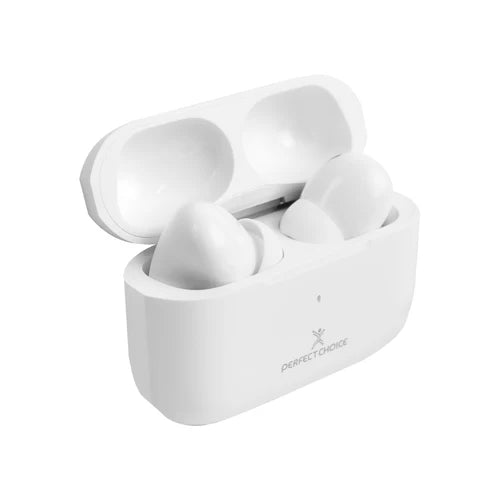 Audifonos Perfect Choice Tws Enc Con Carga Inalambrica Nesh Blanco
