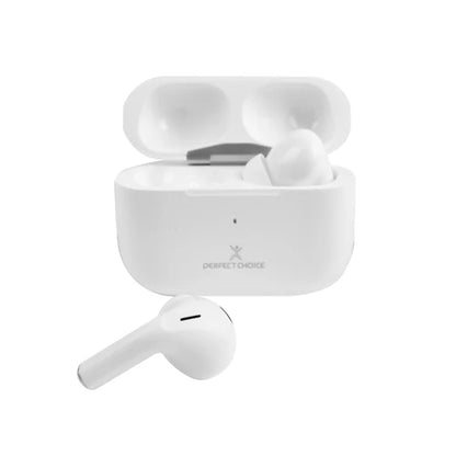 Audifonos Perfect Choice Tws Enc Con Carga Inalambrica Nesh Blanco