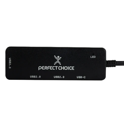 Hub Usb Tipo C - 3 Puertos Usb-a 1 Puerto Usb-c Perfect Choice
