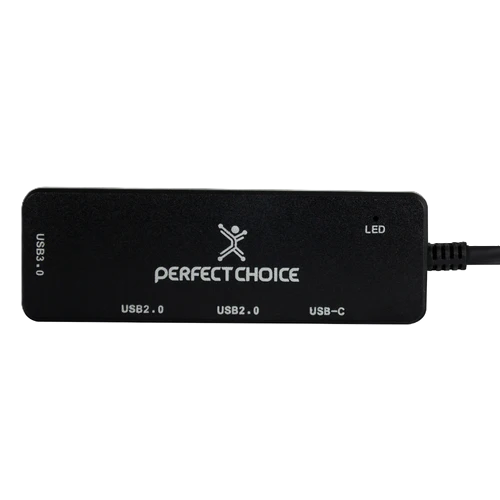 Hub Usb Tipo C - 3 Puertos Usb-a 1 Puerto Usb-c Perfect Choice