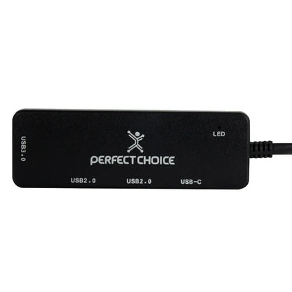 Hub Usb Tipo C - 3 Puertos Usb-a 1 Puerto Usb-c Perfect Choice