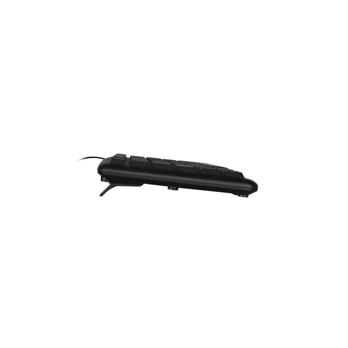 Teclado Alambrico Resistente A Salpicaduras Y Derrames Teclas De Membrana Conector Usb Perfect Choice - Negro