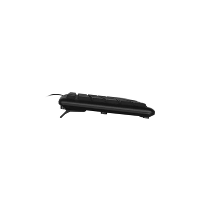 Teclado Alambrico Resistente A Salpicaduras Y Derrames Teclas De Membrana Conector Usb Perfect Choice - Negro