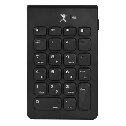 Teclado Numero Inalambrico Conector Usb Portatil 22 Teclas De Membrana Perfect Choice Numbra - Negro