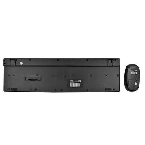 Kit Teclado Y Mouse Inalambricos Conector Usb Resistente A Derrames Silencioso Perfect Choice Dust - Negro