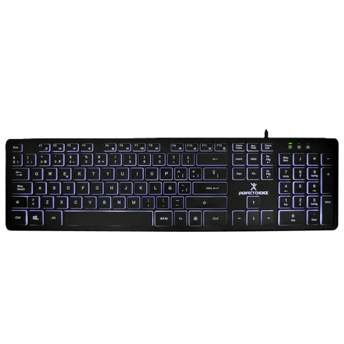 Teclado Alambrico Slim Con Iluminacion Backlight Perfect Choice