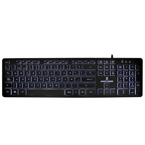 Teclado Alambrico Slim Con Iluminacion Backlight Perfect Choice