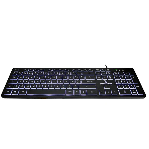 Teclado Alambrico Slim Con Iluminacion Backlight Perfect Choice
