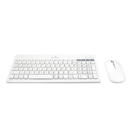 Kit De Teclado Y Mouse Regargable Inalambrico Zebrary Perfect Choice Blanco
