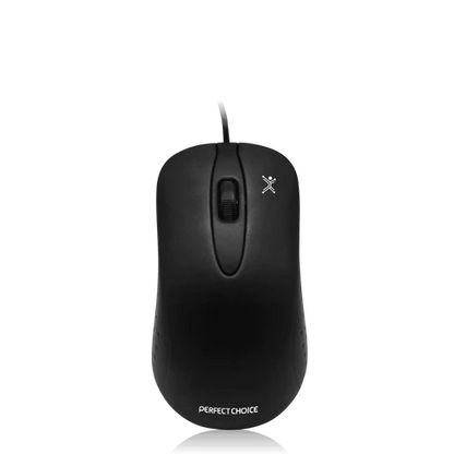 Kit Teclado / Mouse / Diadema Con Microfono Integrado Alambricos Conector Usb / 3.5mm Perfect Choice - Negro