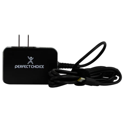 Adaptador Cargador De Corriente Con Cable 1.8 Metros De 65w Usb-c Perfect Choice - Negro