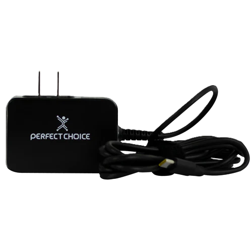 Adaptador Cargador De Corriente Con Cable 1.8 Metros De 65w Usb-c Perfect Choice - Negro