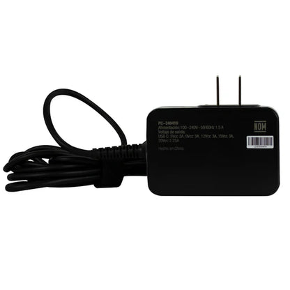 Adaptador Cargador De Corriente Con Cable 1.8 Metros De 65w Usb-c Perfect Choice - Negro